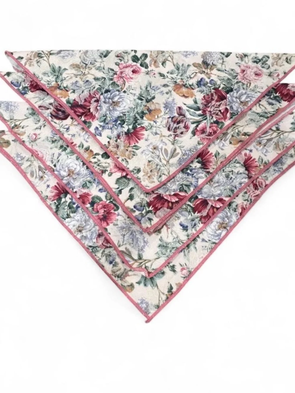 Set of 4 Cloth Floral Napkins
